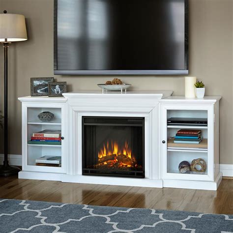 home depot white electric fireplace